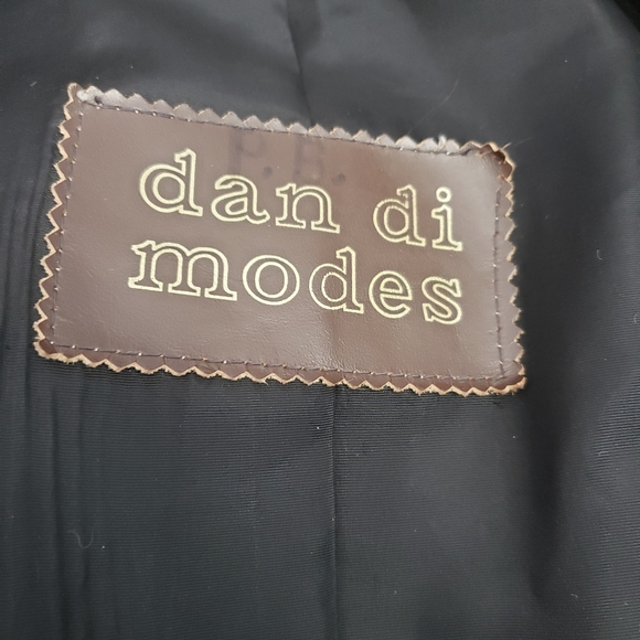 Vintage 1970's Black Dan Di Modes Leather Coat - Picture 5 of 6